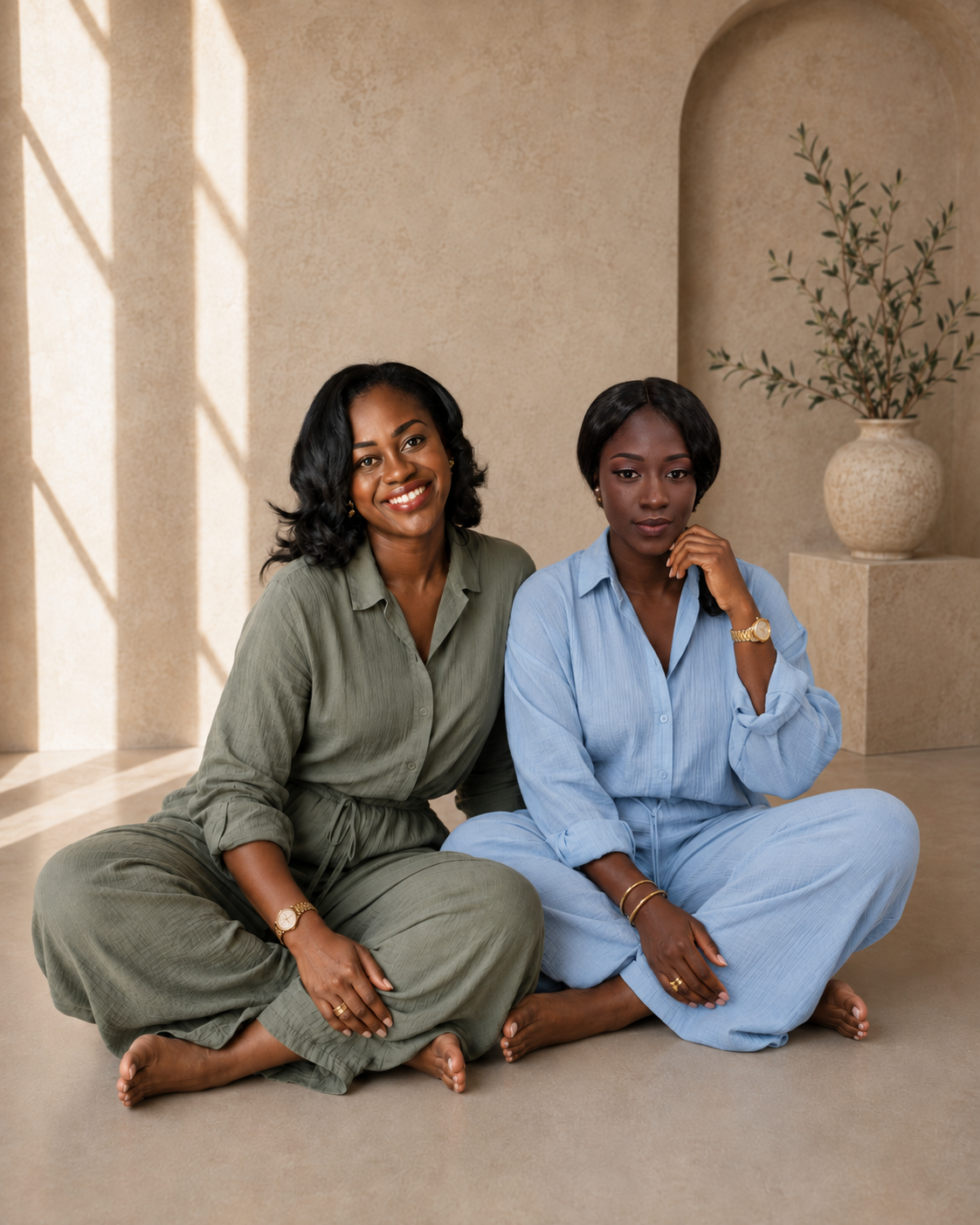 Jessica A. Nimoh and Grace Miah Asiedu, co-founders of A.M.A Postpartum Care